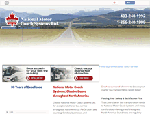 Tablet Screenshot of nationalmotorcoach.com